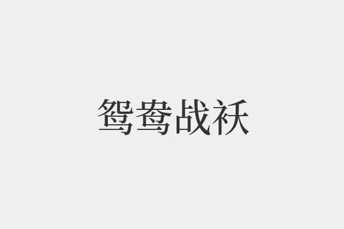 鸳鸯战袄