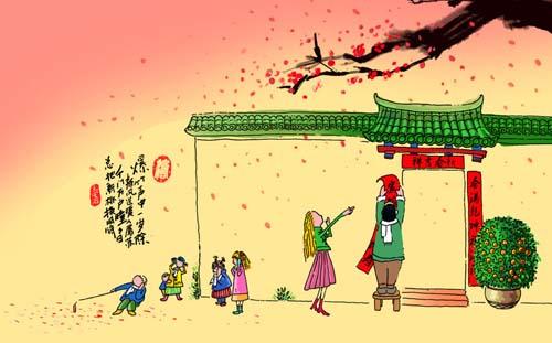 千门万户瞳瞳日,总把新桃换旧符