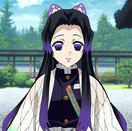 长发蝴蝶忍头像_长发_头像_鬼灭之刃_蝴蝶忍_素材_头像