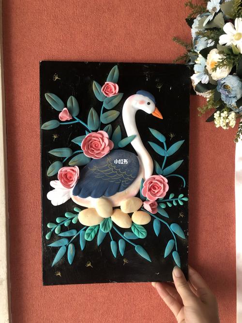 【插画风】超轻粘土浮雕画学前教育作业_粘土_插画_上色_我的粘土世界