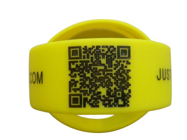 2012镭射二维条码手环
