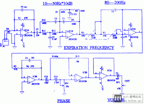 低音炮箱体设计原理,分类,电路的构成