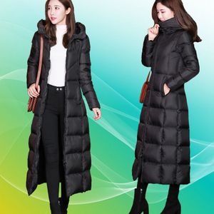 2018新款正品牌羽绒服唯品会特卖中长款女装京东购物商城修身显瘦