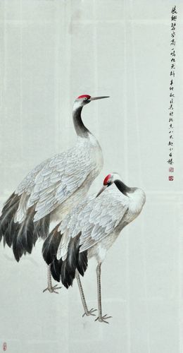 名家花鸟百图作品集《 仙鹤》(32)