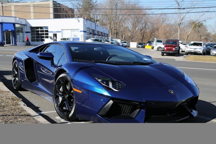 兰博基尼aventador蓝色兰博基尼壁纸