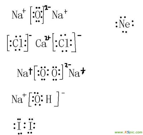 题目: 高一化学几个物质电子式 氧化钠,氯化钙,过氧化钠,氢氧化钠碘 