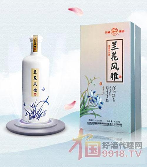 42度汾酒兰花风雅475ml