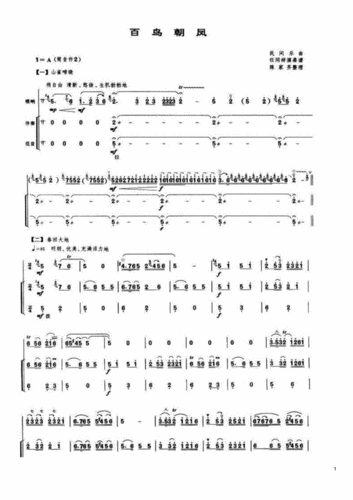 百鸟朝凤唢呐简谱.pdf