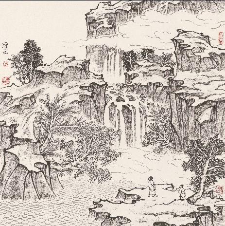 "墨语探道——岳增光山水画作品展"在798圣之空间开幕