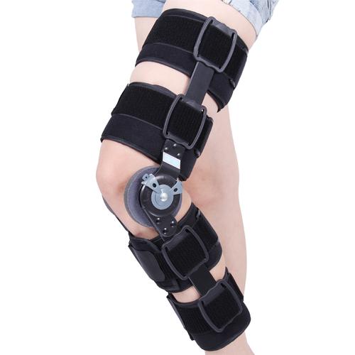 可调膝关节固定支具卡盘式 下肢膝关节固定器 骨折及术后康复夹板