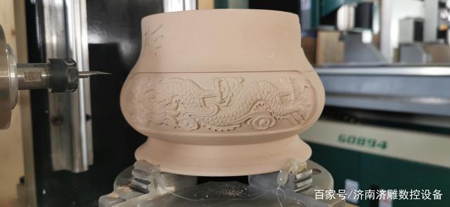 数控雕刻机陶瓷泥坯雕刻案例