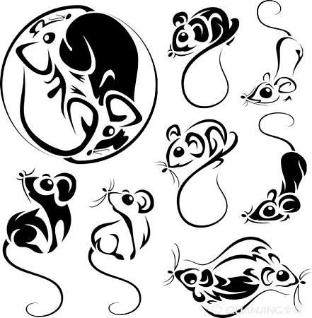 有创意的老鼠简笔画