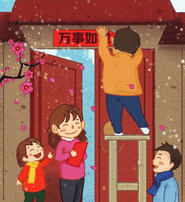 (网络示意图)遗憾的是很多人家里贴的都是印刷的春联,而传统的手写