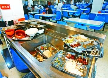 曝四川一中学食堂提供剩饭 学生与老鼠共餐