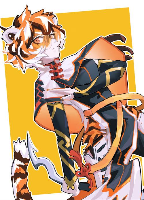 小老虎我太可了!极速摸鱼 画.