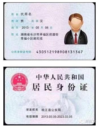 本人有效居民身份证原件正反面照片,照片要求身份证边框完整,字迹清晰