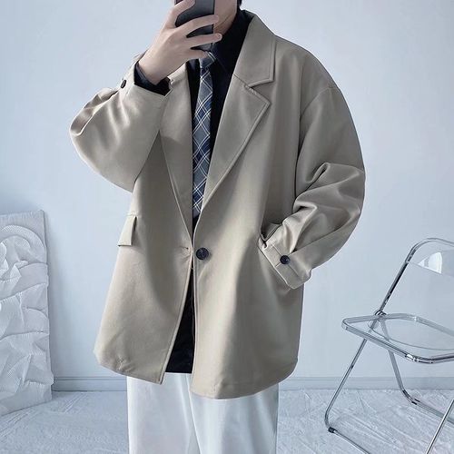 西装外套男港风ins潮春秋设计高级感小众韩版chic风衣