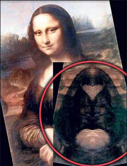 蒙娜丽莎的秘密,分层扫描后,发现画作竟然分四层,出现四种动物