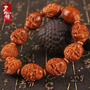 橄榄核手串男周雪官须派十八罗汉手串橄榄核橄榄胡橄榄核雕纯手工