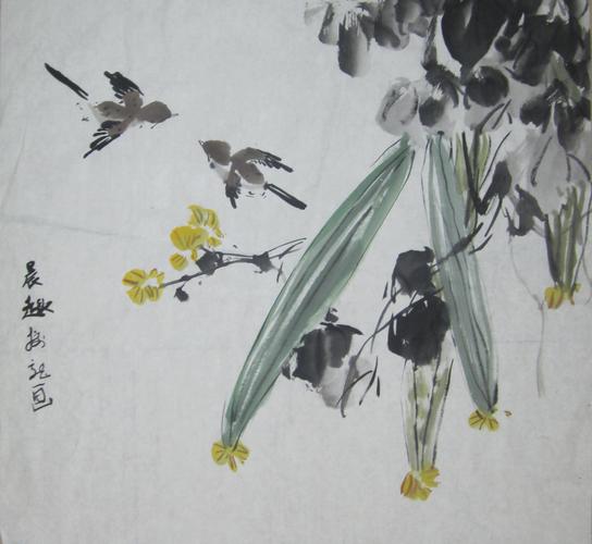 中小学生国画作品4