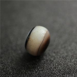 特价藏传包老千年药师珠宽线老药师珠黑白珠天珠藏区老天珠