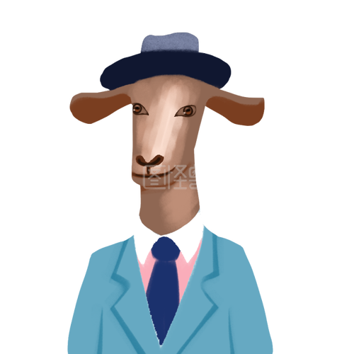 图怪兽穿正装的拟人化动物