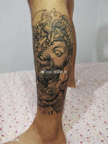 象神_纹身图案手稿图片_勾陈的纹身作品集