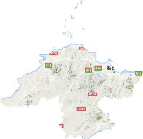 烟台市地形图