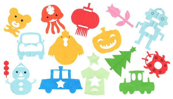 幼儿剪纸卡通图片