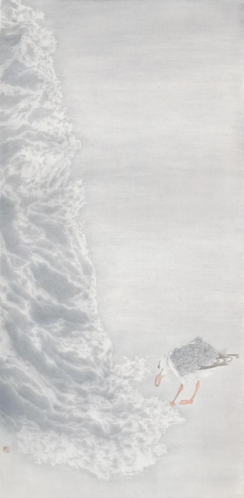 2021中国书画界大拜年特邀艺术家:丁秀琴|工笔画|海鸟