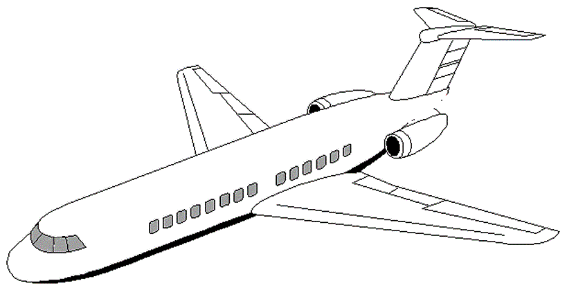 cartoon airplane clipart