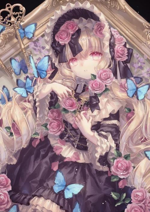 动漫壁纸 清新洋服少女萝莉 画师梦莓alice