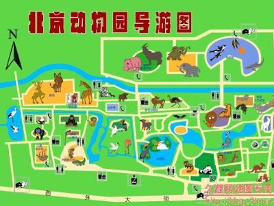 抄报北京动物园导游图北京动物园平面图-在线图片欣赏游览北京动物园