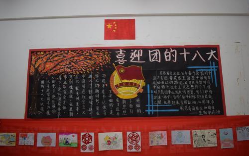 生物与制药技术系团总支开展书法绘画板报作品展