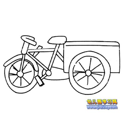 三轮车(简笔画)