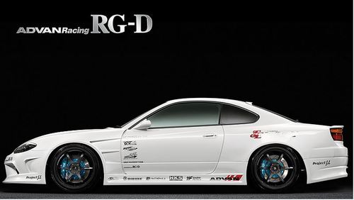 軽量 美品 advan rg-d 7.5j  48 8j  45 s2000 ロード