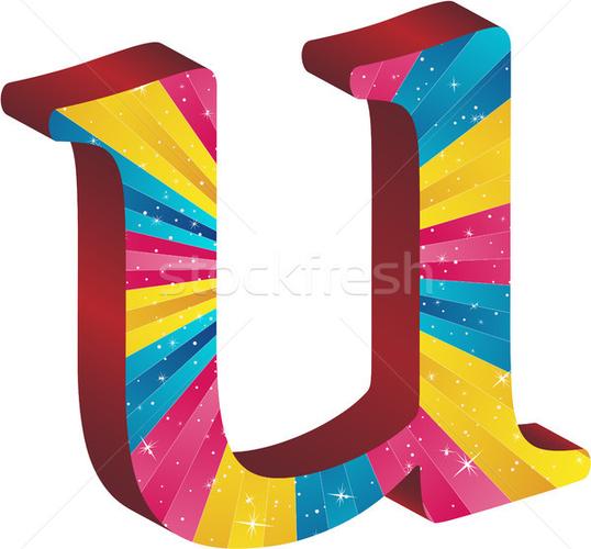 字母    明星    孩子    学校 / colored alphabet with stripes and