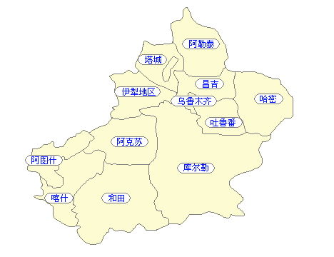 新疆省交通地图