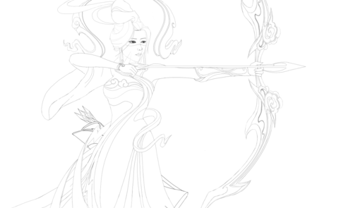 【插画】王者荣耀 五岳山河志 太华·伽罗