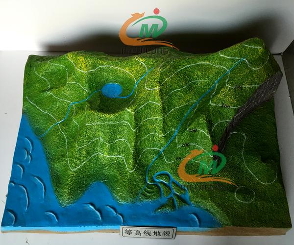 等高线地貌 - 地理园模型 - 产品展示 - 广东顺德美