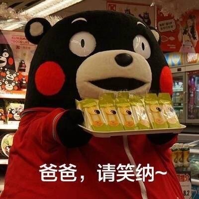 爸爸,请笑纳 - 父亲大人父亲节快乐_熊本熊_父亲节表情