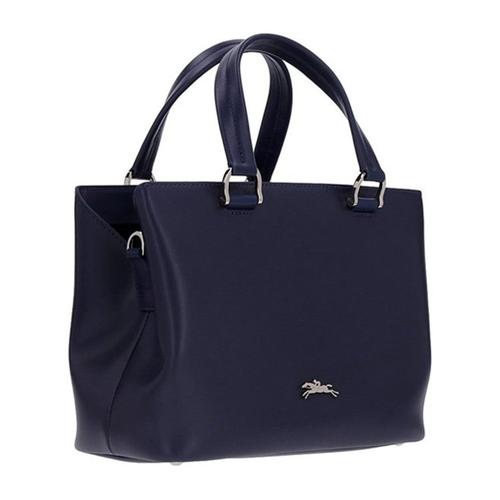 珑骧/longchamp 18年秋冬 logo 购物袋 女包 女性 蓝色 手提包