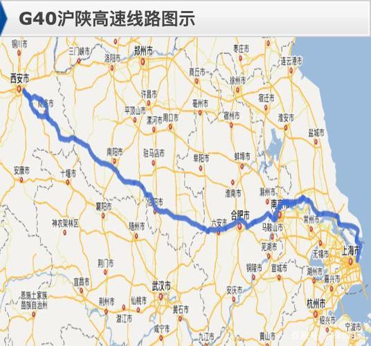 g40沪陕高速公路:起点在上海,终点在陕西西安,全长1490公里.