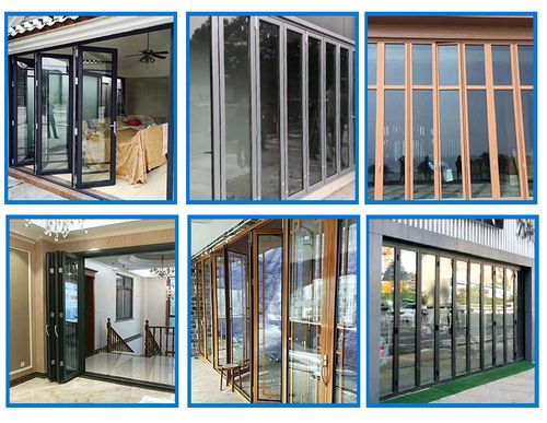 厂家定制防夹手重型折叠门 铝合金门窗 隔音玻璃门 手动推拉隔断
