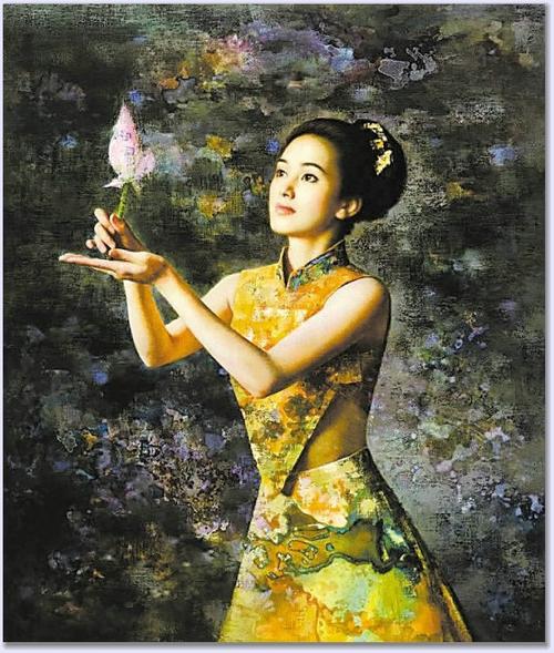 [转载]纯情和青春的风采⊙谢楚余油画笔下的青春美女
