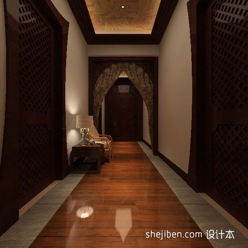 spa会所设计走廊设计图片赏析--土巴兔装修效果图