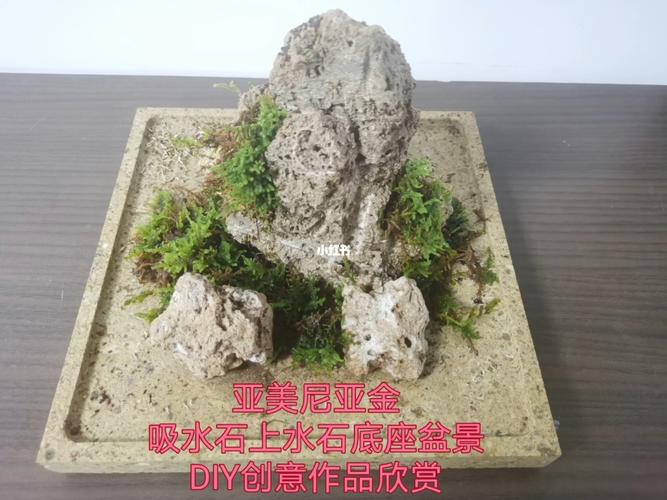 亚美尼亚金吸水石上水石盆景底座diy盆景_盆景_diy_万达广场_手工制作