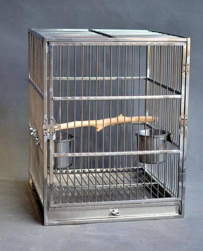 豪华不锈钢大号叠加组合式亚马逊鸟笼鹦鹉