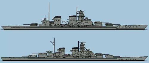 海上巨兽丨德国"幻想"中的超级战列舰,比核动力航母还要大