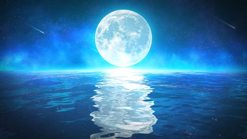 唯美月亮4k-无缝循环